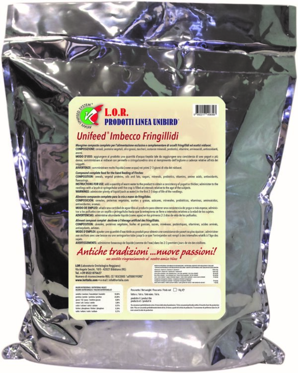 Unifeed papilla para embuchar Fringilidos